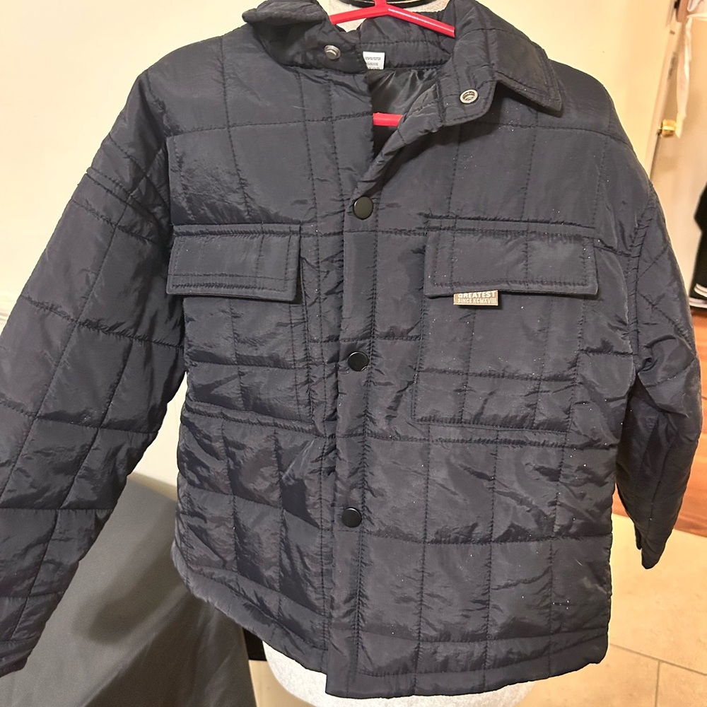 Boy’s Black Lightweight Quilted Jacket Size 7/NWOT